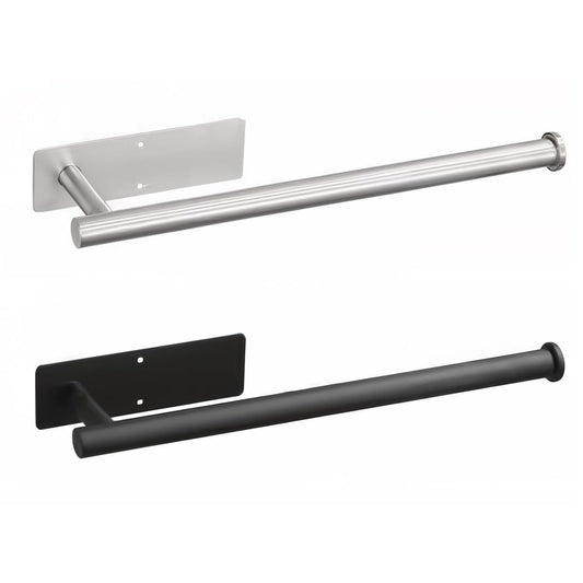 Multi-functional Kitchen Roll Holder, Self-Adhesive or Drilling Wall-Mounted Paper Towel Bar